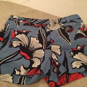 Ladies JCrew floral shorts size 6